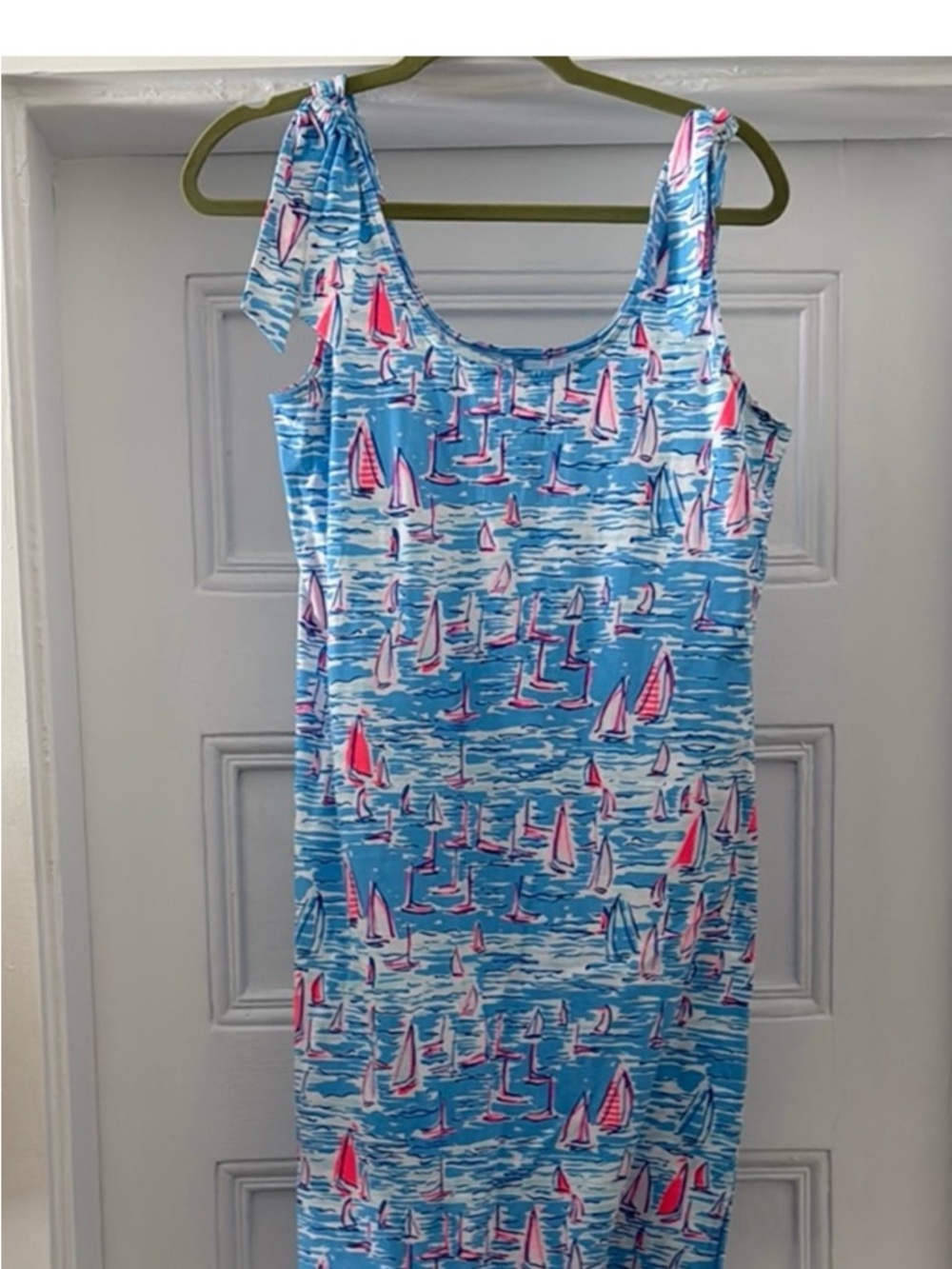 Lilly Pulitzer Sailboat Print Summer Tank Dress - Blue & Pink